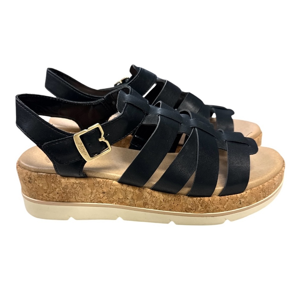 Dr. Scholl’s Women's Fisherman Black Platform Sandals Size 8.5